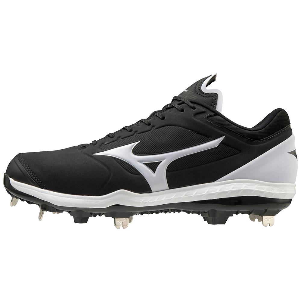 Zapatillas Sofbol Mizuno Sweep 5 Bajas Metal Mujer Negras/Blancas Ofertas PYVQ-72015